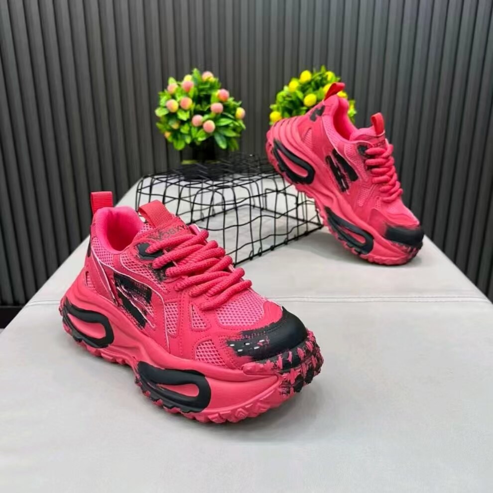 Men's Chunky Low-Top Sneakers Q99