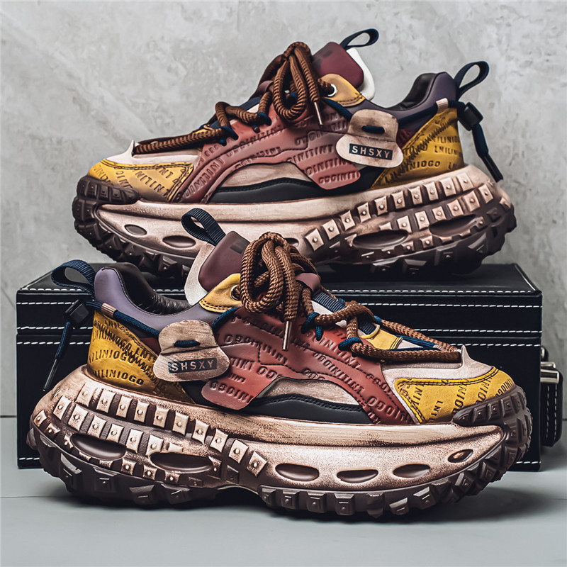 Men's Chunky Low-Top Sneakers H2561